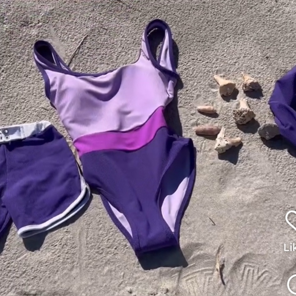 LainSnow Lavender, Purple & Magenta One-Piece Swimsuit